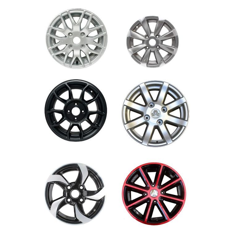 Original alloy wheels for moped cars on request.
