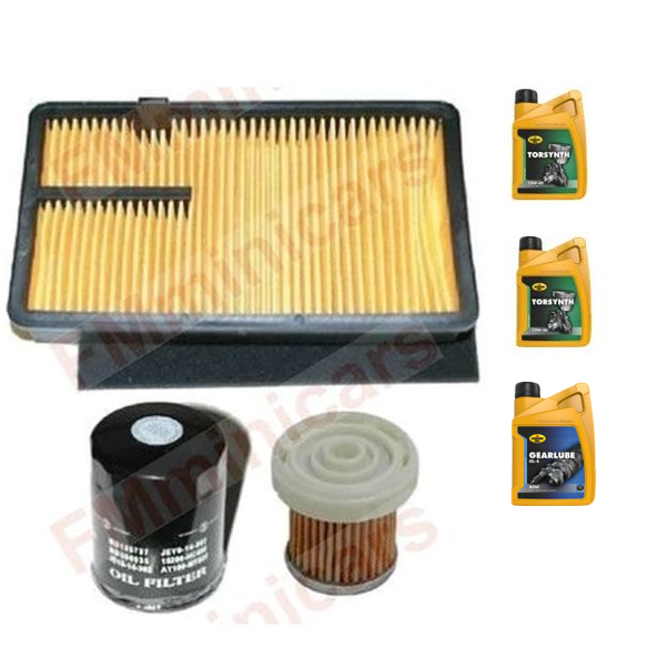 Maintenance package + 2L engine oil (10W40) + 1L gear oil (80W90), Aixam Z402 oil filter air filter diesel filter Kubota