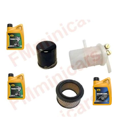 Maintenance package + 2L engine oil (10W40) + 1L gear oil (80W90), Casalini oil filter air filter diesel filter Mitsubishi