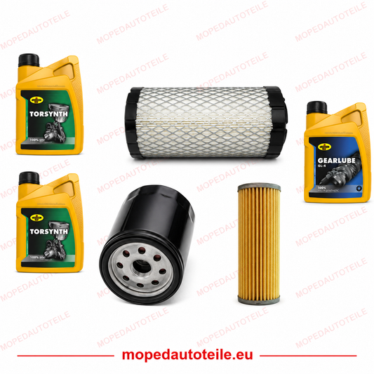 Maintenance package + 2L engine oil (10W40) + 1L gear oil (80W90), 2TNE68 oil filter air filter diesel filter Yanmar (Microcar/Chatenet)