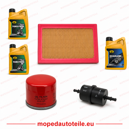 Maintenance package + 2L engine oil (10W40) + 1L gear oil (80W90), Lombardini Focs LWD 502(505) oil filter air filter diesel filter