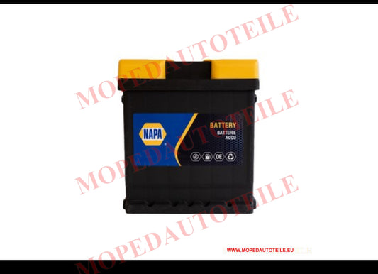 NAPA Batterie(Akku) 12 V 44 Ah für Mopedauto(Armaturenbrett Aixam)